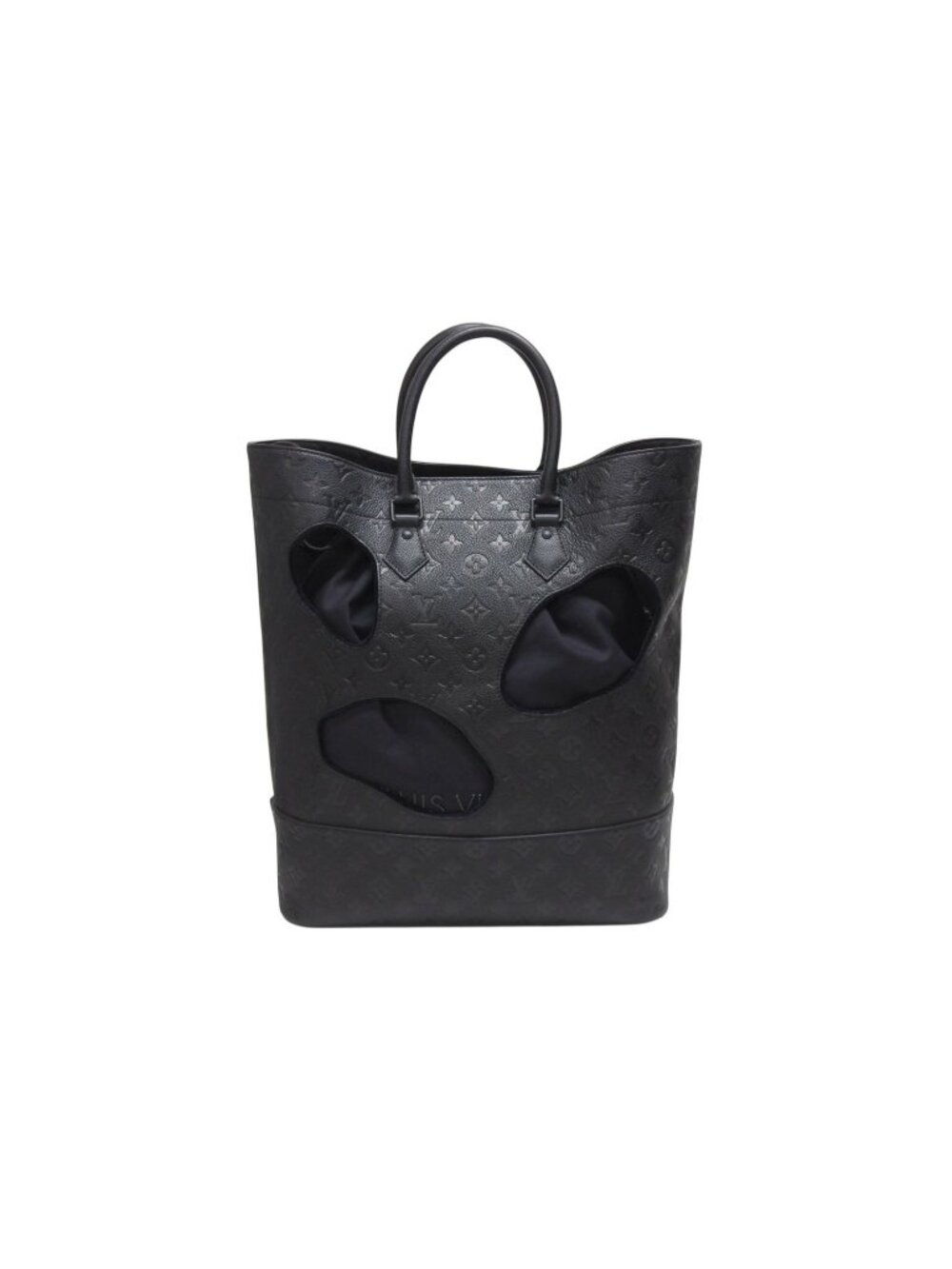 Louis Vuitton Comme Des Garcons Rei Kawakubo Tote Bag with Holes MM Monogram